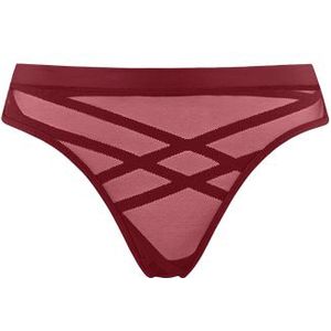 the illusionist butterfly string |  cabernet red