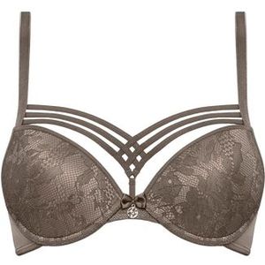 dame de paris push up bh | wired padded cappuccino brown