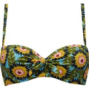 bellini plunge balconette bikini top | wired padded flower print