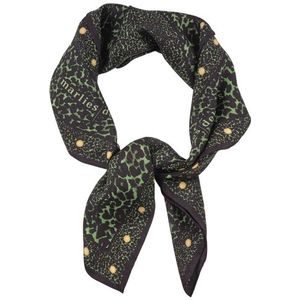 rhapsody sjaaltje |  black green leopard - One Size