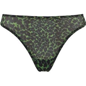 rhapsody 4 cm string |  black green leopard