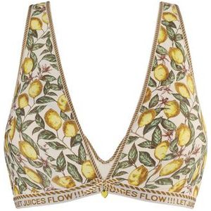 mambo push up bh | wired padded amalfi lemon print