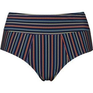 holi vintage high waist bikini slip |  dark blue rainbow