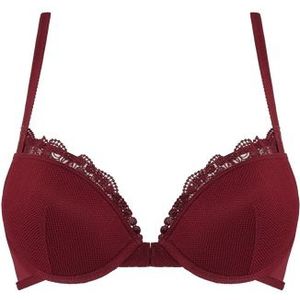 the mauritshuis push up bh | wired padded rhubarb red