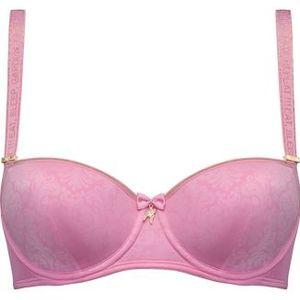 rococo balconette bh | wired padded royal pink and gold