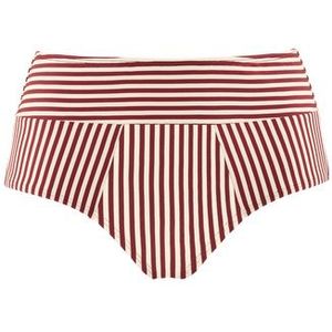holi vintage high waist bikini slip |  red-ecru