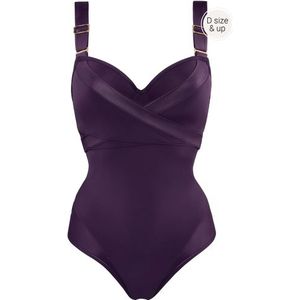 cache coeur plunge balconette badpak | wired padded deep purple