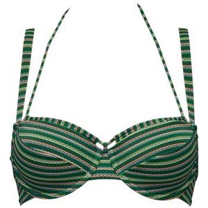 holi vintage plunge balconette bikini top | wired padded botanical garden