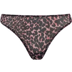 night fever 4 cm string |  black pink leopard