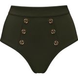 royal navy highwaist bikini slip |  seaweed green