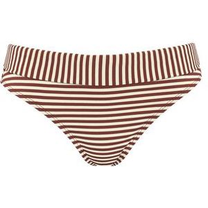 holi vintage fold down bikini slip |  red-ecru