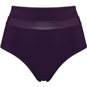 cache coeur high waist bikini slip |  deep purple