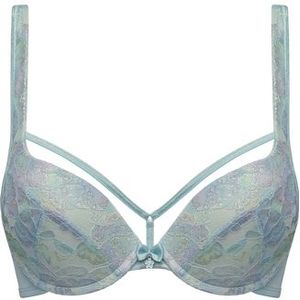 mariposa push up bh | wired padded sparkling iridescent aqua