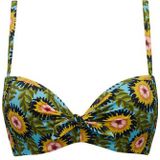 bellini push up bikini top | wired padded flower print