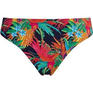 hula haka 5 cm bikini slip |  rainforest and gold