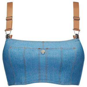 gardenista balconette bh | wired padded denim blue