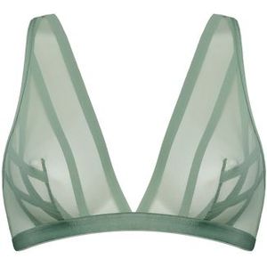 the illusionist bralette | unwired unpadded transparent light green