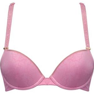 rococo push up bh | wired padded royal pink and gold