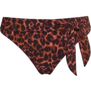 jungle diva 5 cm bikini slip |  brown and dark orange