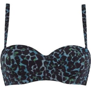 panthera strapless | wired padded black and green