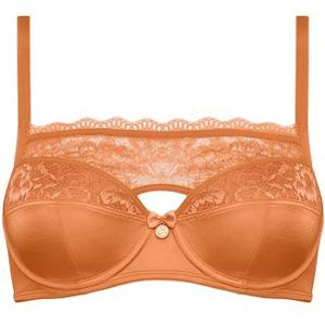 carita plunge balconette bh | wired padded coral rose