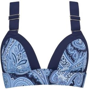 cache coeur bralette bikini top | unwired padded paisley print