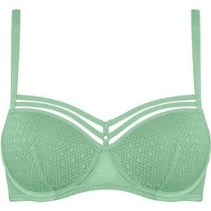 seduction plunge balconette bh | wired padded pastel green