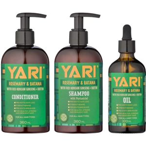 Yari Rosemary & Batana Conditioner,Shampoo & Oil Set Van 3
