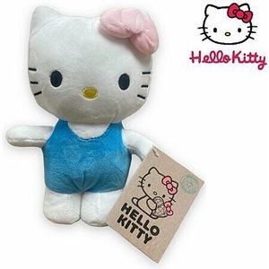 85548 Hello Kitty Plush Knuffel 20 cm Licht Blauw