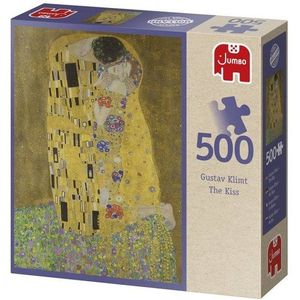 Jumbo Puzzel 500 Stukjes - Gustav Klimt - The Kiss