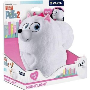 88112  Varta The Secret Life of Pets 2  Babynachtlamp Vrijstaand Roze/ Wit