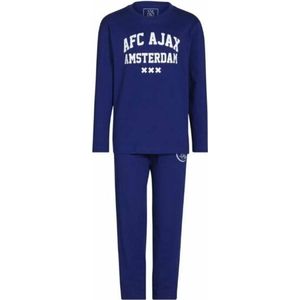 AFC Ajax Pyjama | Blauw | Maat 104/110 | Lange mouw | 100% katoen