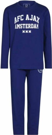 AFC Ajax Pyjama | Blauw | Maat 104/110 | Lange mouw | 100% katoen