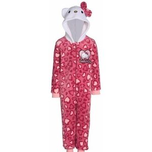 37489 37489 Hello Kitty Onesie met Capuchon  Lange Mouw Maat 116/122