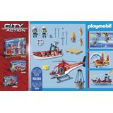 PLAYMOBIL City Action Brandweermissie met helikopter en boot - 70335