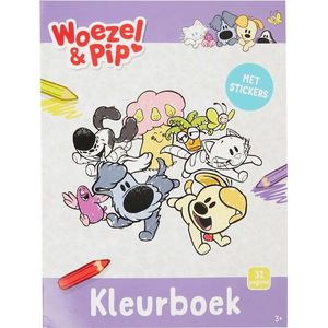 Woezel & Pip Kleurboek Paars