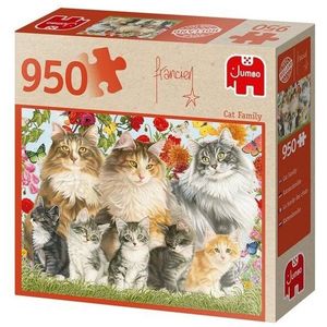 81758 Jumbo Puzzel Cat Family 950 Stukjes