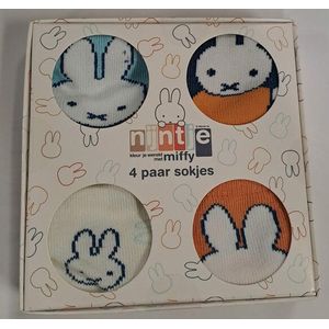 05384 Nijntje Sokjes 4 paar Leeftijd 6-12 maanden
