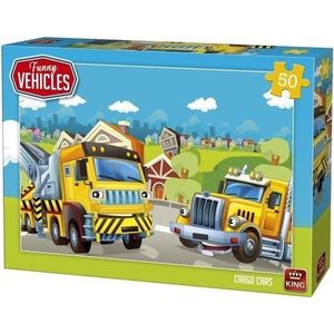 Puzzel Funny Vehicles Cargo Cars (50 Stukjes)