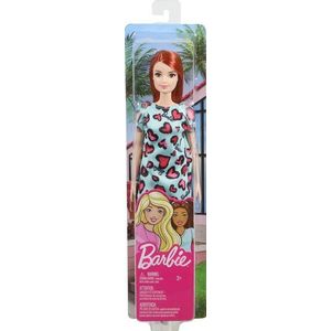 804263 Mattel Barbie Pop Met Klassieke Outfit Blauw Jurkje