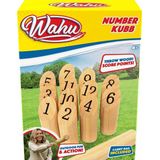 Wahu Numbers Kubb - Gezelschapsspel voor jong en oud - Speel individueel of in teams - Inclusief draagtas - Fabrikant: Goliath