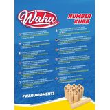 Wahu Numbers Kubb - Gezelschapsspel voor jong en oud - Speel individueel of in teams - Inclusief draagtas - Fabrikant: Goliath