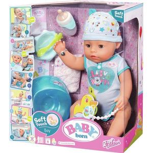 BABY born® Soft Touch Jongen - Interactieve Babypop 43cm