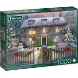Kersthuis Puzzel (1000 stukjes) - Falcon The Christmas Cottage