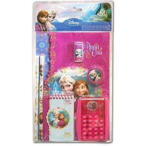 6380 Disney Frozen Schrijfset Met Rekenmachine Roze 6-delig