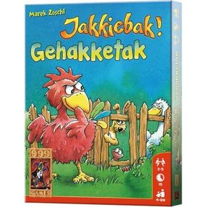 999 Games Jakkiebak! Gehakketak - Snel reageren en dieren verzamelen in dit spannende kaartspel voor kinderen!