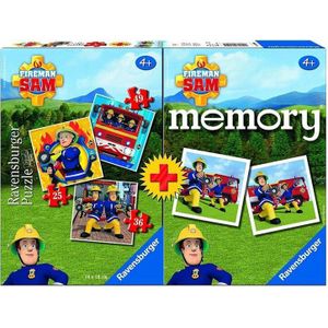 069101 Ravensburger Brandweerman Sam 3in1 Puzzel & Memory