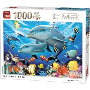 King Legpuzzel Sea Collection Dolfijnen 1000 Stukjes