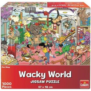 918557 Goliath Puzzel Wacky World Petshop 1000 stukjes