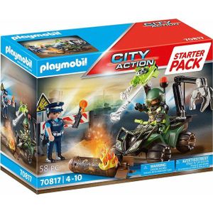 PLAYMOBIL Starterpack City Action Politie: gevarentraining - 70817